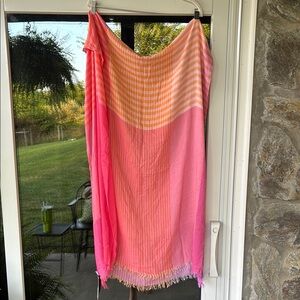 Fraas Coral, Pink, Purple, Orange Scarf NWT